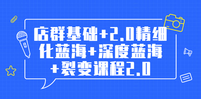 孤狼电商店群全套教程：店群基础+2.0精细化蓝海+深度蓝海+裂变课程2.0-稳赚族