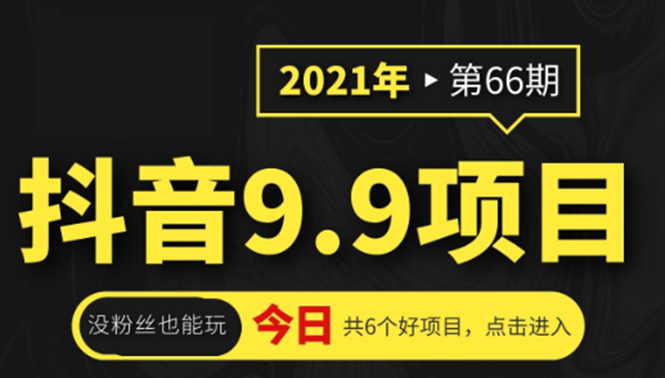 抖音9.9课程项目，没粉丝也能卖课，一天300+粉易变现-稳赚族