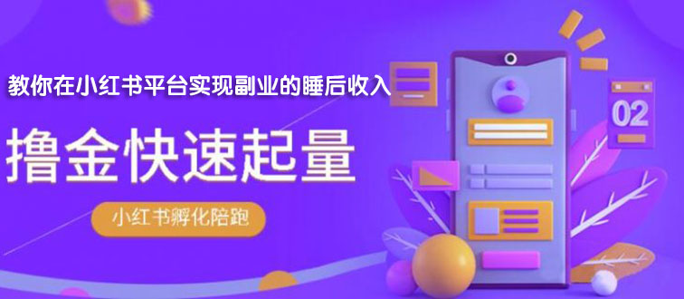 勇哥·小红书撸金快速起量陪跑孵化营，教你在小红书平台实现副业的睡后收入-稳赚族