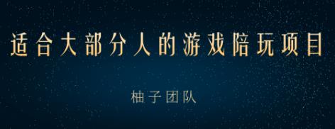 适合大部分人的游戏陪玩项目，把空余时间和游戏爱好变成收入【视频课程】-稳赚族