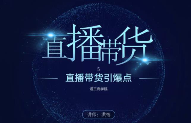 王通《直播带货引爆点》，教你直播带货年赚100万【视频课程】-稳赚族