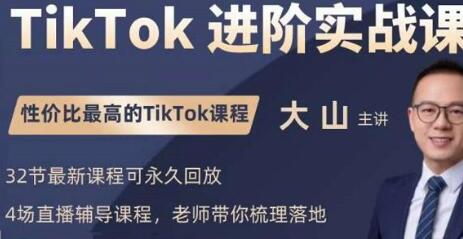 大山老师TikTok进阶实战课：账号详解，流量运营，实战变现，助力你成功出海-稳赚族