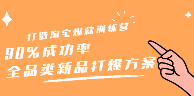 打造淘宝爆款训练营，90%成功率：全品类新品打爆方案-稳赚族