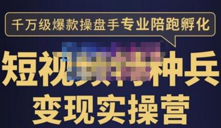 兔妈·短视频特种兵变现实操营，从底层逻辑到实操细节，给你讲透短视频变现-价值2499元-稳赚族