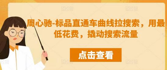 周心驰-标品直通车曲线拉搜索，用最低花费，撬动搜索流量-稳赚族