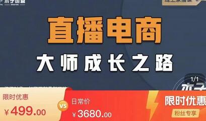 木子运营·直播电商高手成长之路，教你成为直播电商大师，玩转四大板块-稳赚族