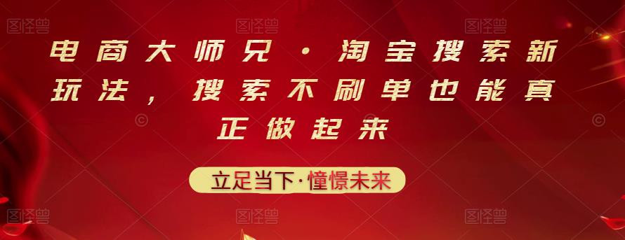 电商大师兄·淘宝搜索新玩法，搜索不刷单也能真正做起来-稳赚族