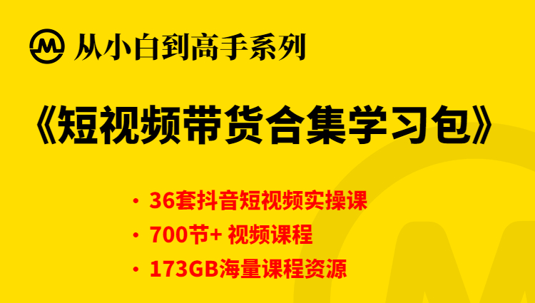 【小白到高手系列课程】抖音短视频合集学习包-稳赚族