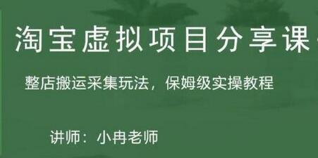 淘宝虚拟整店搬运采集玩法分享课：整店搬运采集玩法，保姆级实操教程-稳赚族