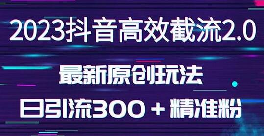 日引300＋创业粉，独家抖音高效截流2.0玩法（价值1280）-稳赚族