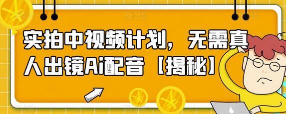 实拍中视频计划，无需真人出镜Ai配音-稳赚族