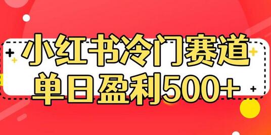 小红书冷门赛道，单日盈利500+-稳赚族