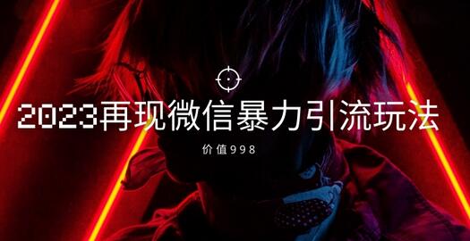 价值998元2023最新微信暴力引流玩法，日引流50-100+-稳赚族