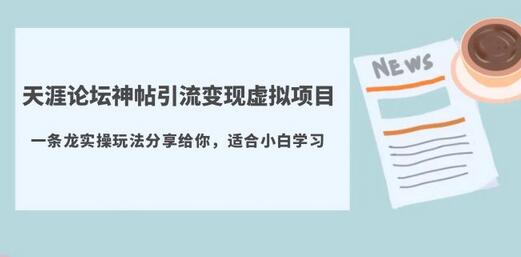 天涯论坛神帖引流变现虚拟项目，一条龙实操玩法分享给你（教程+资源）-稳赚族