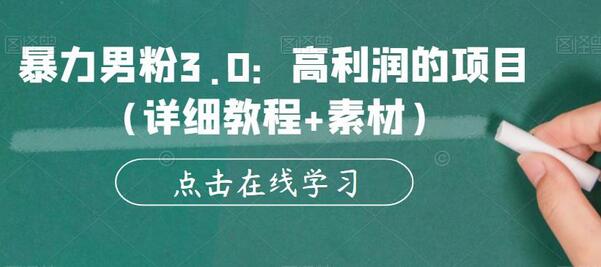 暴力男粉3.0：高利润的项目（详细教程+素材）-稳赚族