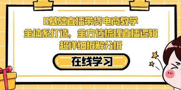 零基础直播带货电商教学，全方位梳理直播逻辑，超详细拆解分析-稳赚族