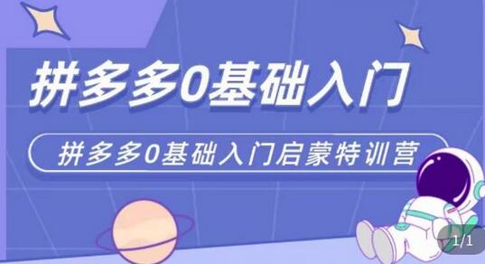 六一电商·拼多多运营0-1实操特训营，拼多多从基础到进阶的可实操玩法-稳赚族