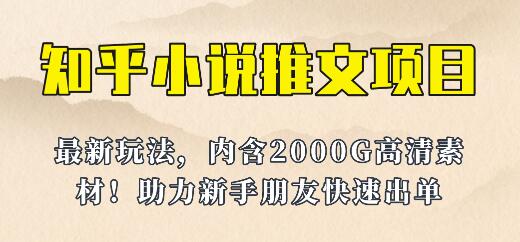 最近外面卖980的小说推文变现项目：新玩法更新，更加完善，内含2500G素材-稳赚族