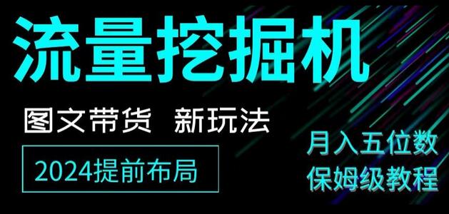 抖音图文带货新玩法，流量挖掘机，小白月入过万，保姆级教程-稳赚族