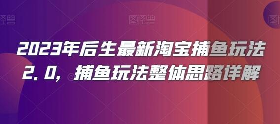 2023年后生最新淘宝捕鱼玩法2.0，捕鱼玩法整体思路详解-稳赚族