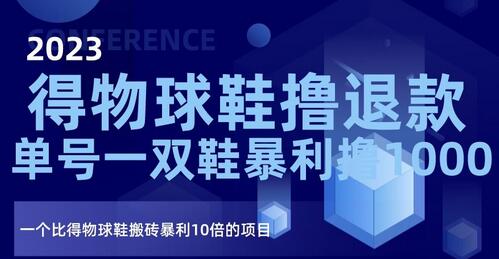 2023得物球鞋撸退款，单号一双鞋暴利撸1000，一个比得物球鞋搬砖暴利10倍的项目-稳赚族