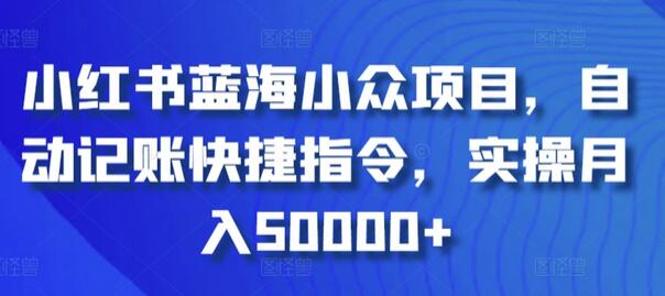 小红书蓝海小众项目，自动记账快捷指令，实操月入50000+-稳赚族