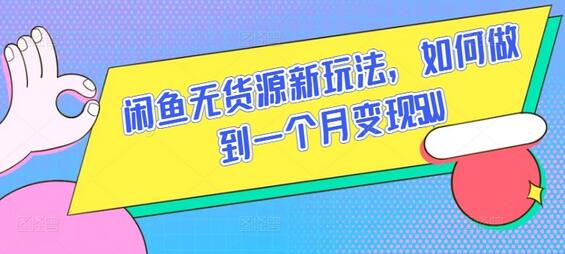 闲鱼无货源新玩法，如何做到一个月变现5W-稳赚族