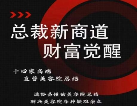 总裁新商道(美业老板必修课)，通俗易懂的美容院总结，解决美容院各种疑难杂症-稳赚族