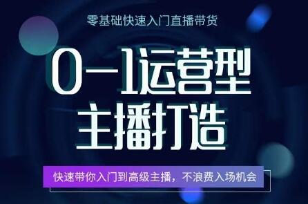 0-1运营型主播打造，​快速带你入门高级主播，不浪费入场机会-稳赚族