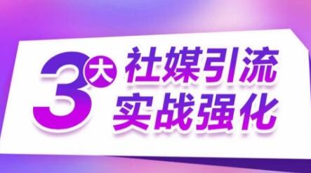 3大社媒引流实战强化，多渠道站外引流，高效精准获客，订单销售额翻倍增长-稳赚族