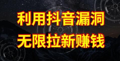 利用抖音链接漏洞，无限拉新赚钱【漏洞原理+操作流程】-稳赚族