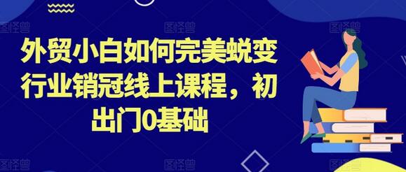 外贸小白如何完美蜕变行业销冠线上课程，初出门0基础-稳赚族