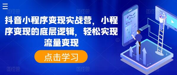 抖音小程序变现实战营，小程序变现的底层逻辑，轻松实现流量变现-稳赚族