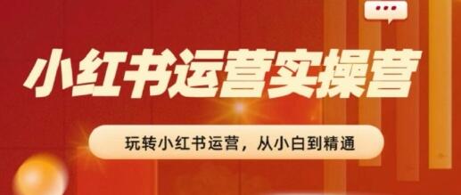 2024小红书运营实操营，​从入门到精通，完成从0~1~100-稳赚族