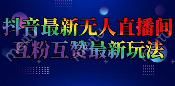 抖音最新无人直播间互粉互赞新玩法，一天收益2k+-稳赚族