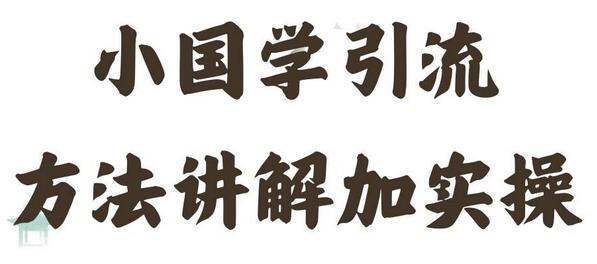 国学引流方法实操教学，日加50个精准粉-稳赚族
